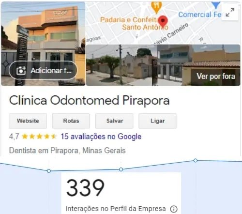 Print de resultado real no Google